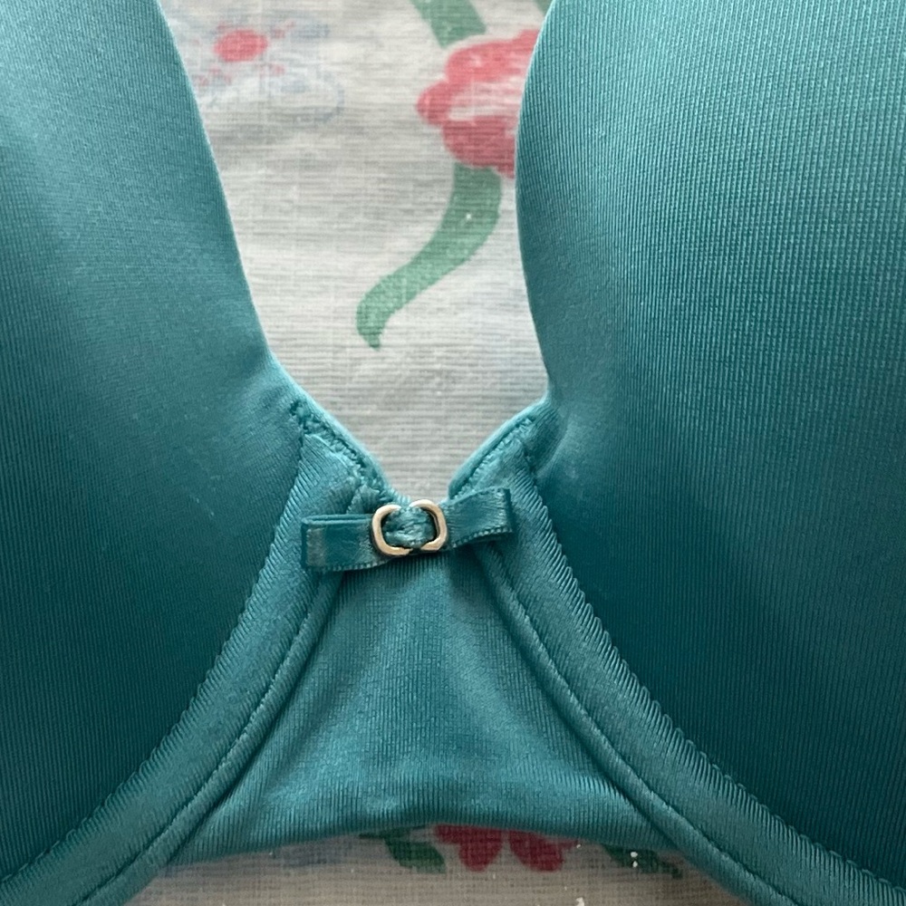 Vanity Fair Aqua Blue underwire Bra 38C - Picture 7 of 8